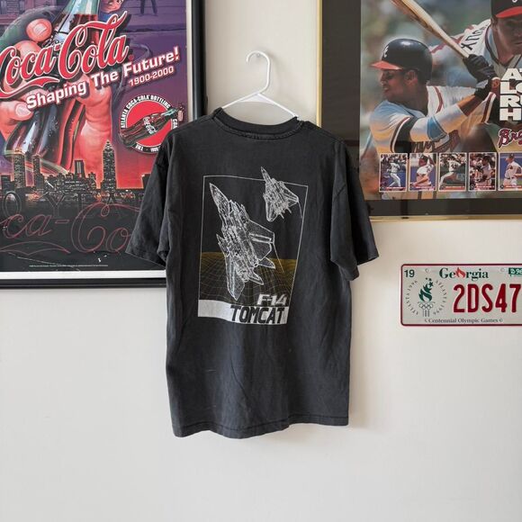 Vintage Navy VF-202 Tomcat Hanes Tee - Picture 2 of 6